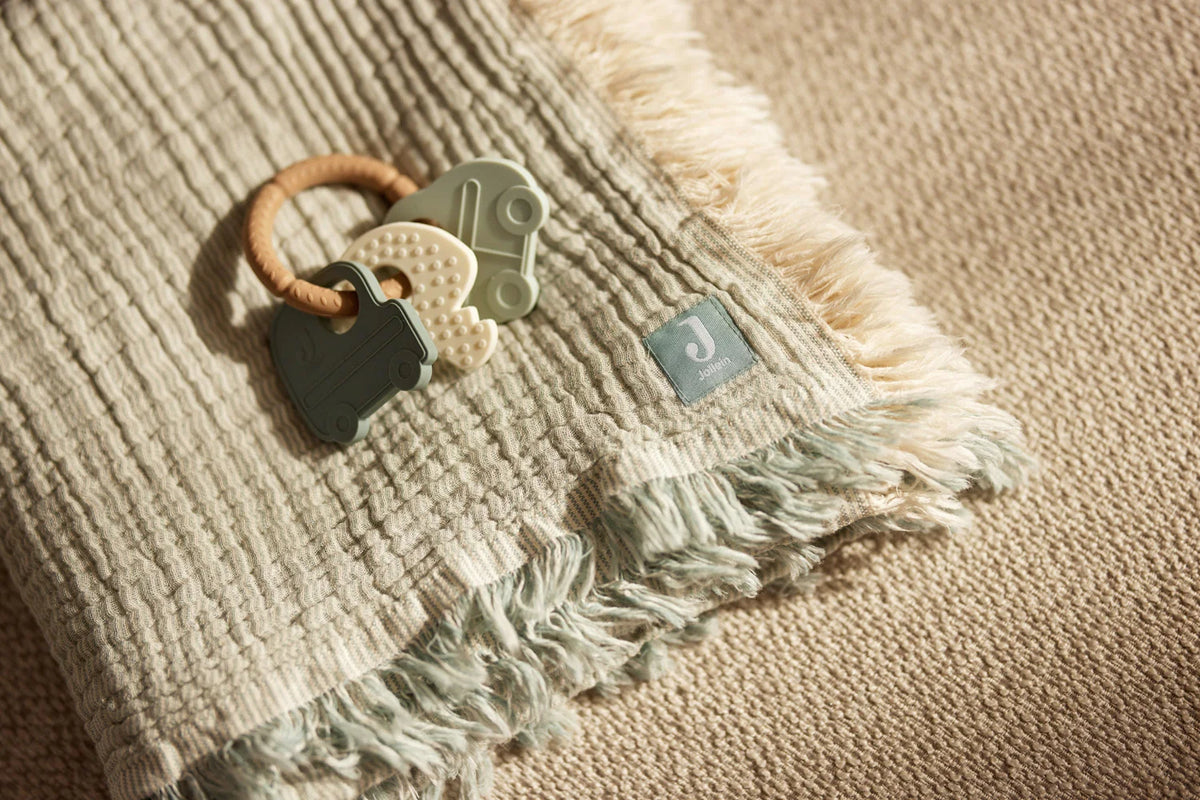 Deken - Fringe Stripe - Jollein