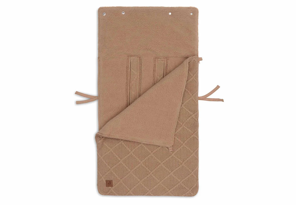 Voetenzak groep 0+ 3/5 punts gordel - Check Knit