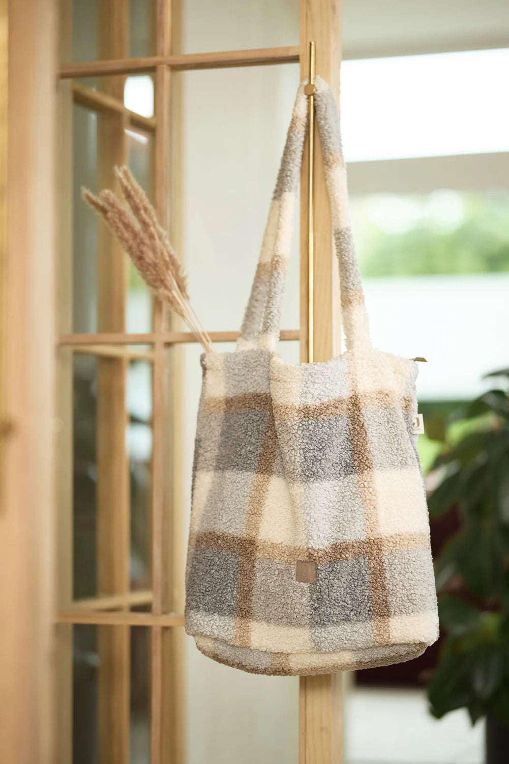 Luiertas Shopper - Check Boucle