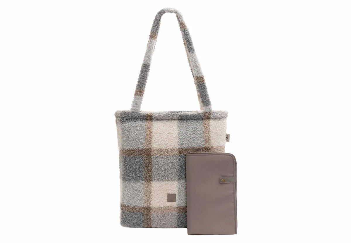 Luiertas Shopper - Check Boucle