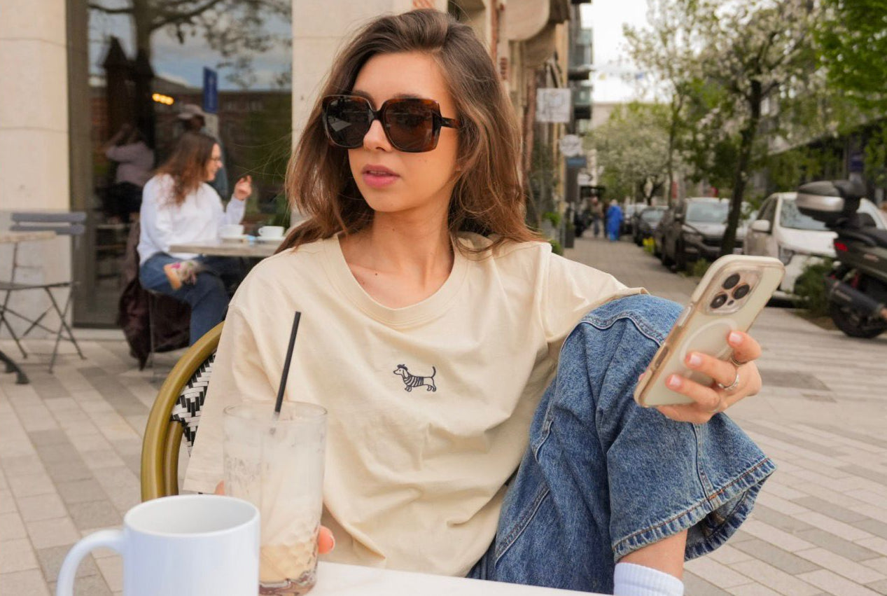 Teckelshirt - Ladies  Cropped  Oversized T-Shirt