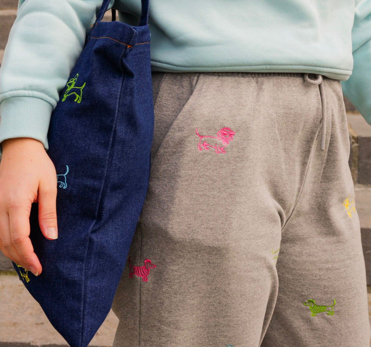 Teckeljogging met brede pijpen