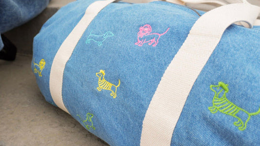 Teckel-logeertas Jeans