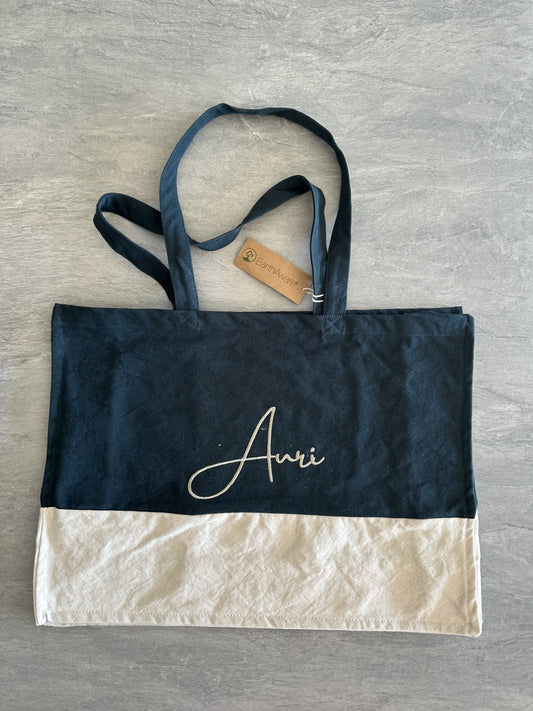 Grote Shopper met Naam/ Romeinse Cijfers/ Quote